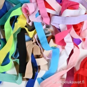 Joustokanttinauha monta väriä leveys 2 cm