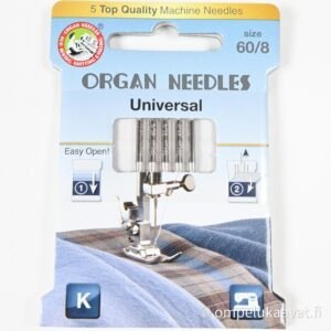 Organ Universal 60 yleisneula joustamattomille kankaille