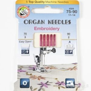 Organ Universal 75-90 yleisneula joustamattomille kankaille