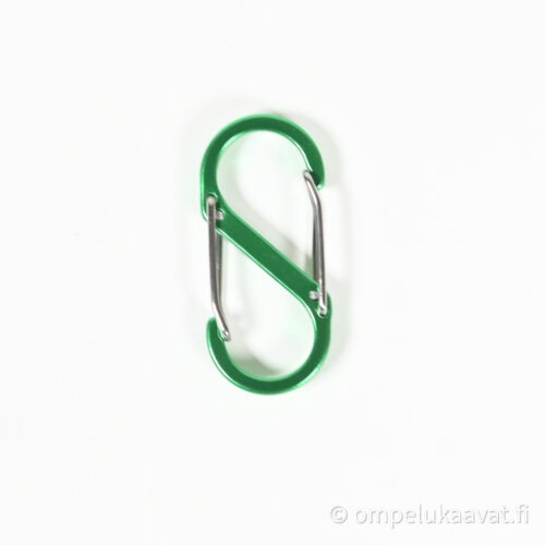 S-koukku karbiinihaka vihreä