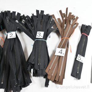 Metalli vetoketjut 21- 30 cm