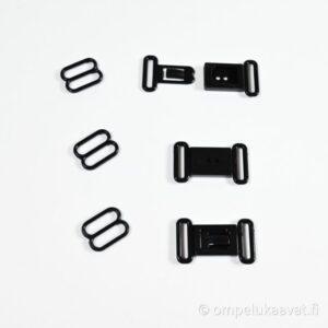 Rusetin säädin ja kiinnityssetti muovia