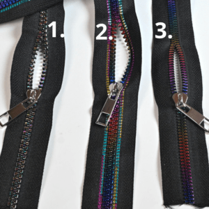 Metrivetoketju - värikäs muovihammastus 1