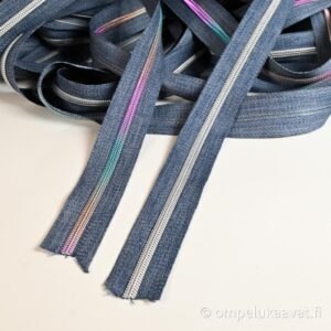 Metrivetoketju farkku hopea värikäs