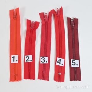 Umpiketju punainen spiraaliketju 6mm 20cm