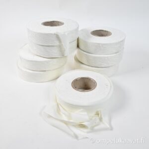 Teollisuudenylijäämä kanttausnauha, valkoinen neulos 32 mm