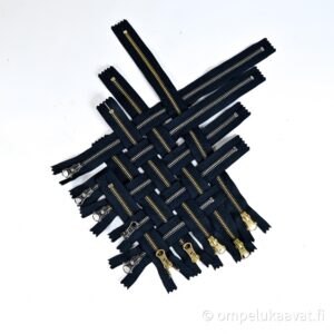 YKK mustat metalliketjut 15- 35 cm
