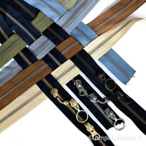 YKK metrivetoketju metallia + vetimet