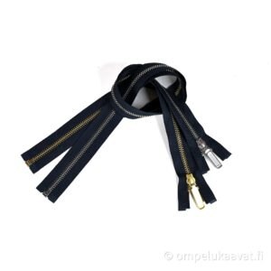 YKK mustat avometalliketjut 60-100 cm