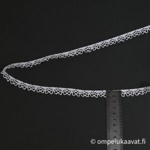 Teollisuudenylijäämä pitsi vaalealiila 1,4 cm