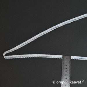 Teollisuudenylijäämä vaaleansininen pitsi 1,2 cm