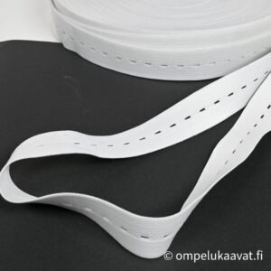 Teollisuudenylijäämä reikäkuminauha valkoinen 3 cm
